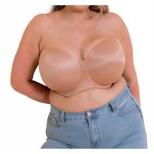 NEW CURVY KATE smoothie moulded strapless multiway bra in latte beige